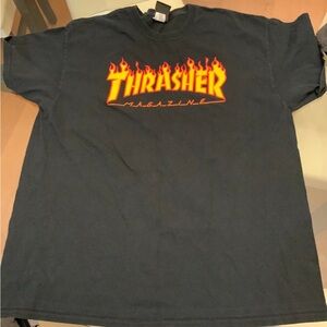 Thrasher Black Graphic T-Shirt